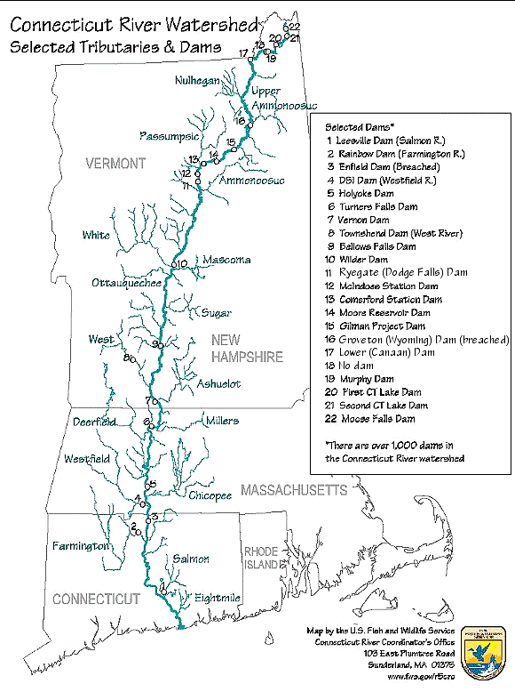 Map Of Vermont And Massachusetts. Massachusetts, and flows