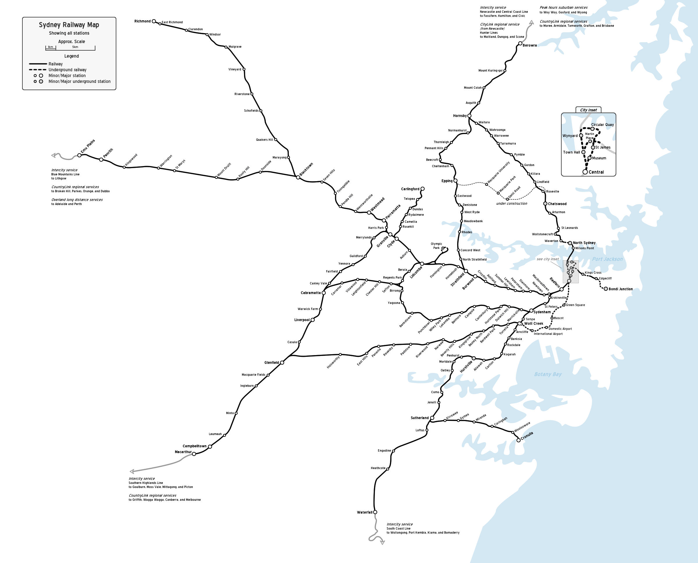 Train Routes Sydney