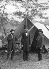President Lincoln with Spymaster Allan Pinkerton (to his right)
